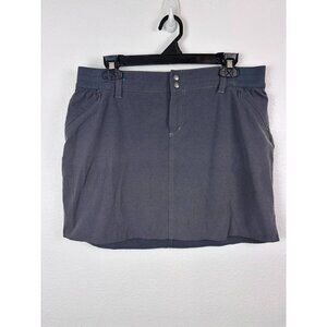 Kuhl women's 12 charcoal grey‎ hiking outdoors athletic skort skirt